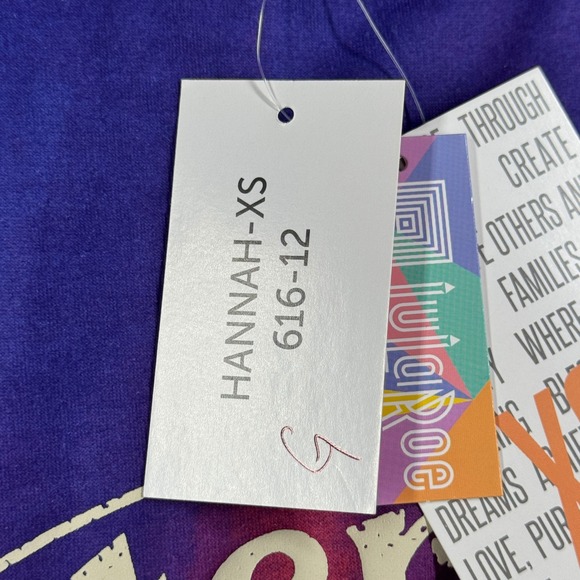 LuLaRoe Hannah Sweatshirt‎ Womens XS Tie Dye Horse Graphic Pullover Casual - Picture 8 of 12